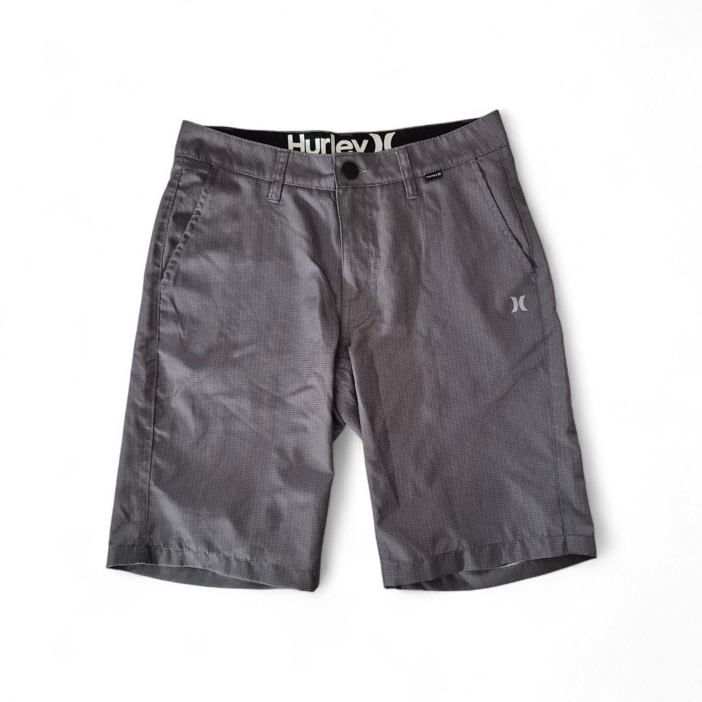 Hurley Gray Hybrid Shorts Mens 28 Performance Golf Casual Stretch‎ Flat
